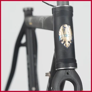 NOS BIANCHI EV3 ALUMINIUM FRAME VINTAGE RACING BICYCLE BIKE OLD BLACK XL 2003 - Picture 1 of 24