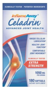 Celadrin Advanced Joint Health 1050 mg., 180 capsule molli, consegna Quuk USA - Foto 1 di 4