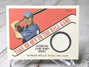 2004 Topps Cracker Jack Vernon Wells Take Me Out to the Ballgame Relics  #TB-VW - Picture 1 of 2