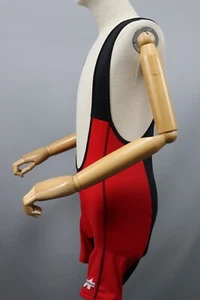 ASSOS Vintage Red/Black Padded Bib Shorts Regular Racing Mens Cycling Sz M - Picture 1 of 24