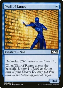 4 Wall of Runes 4x x4 - NM - Core Set 2021 - SPARROW MAGIC mtg - Picture 1 of 1