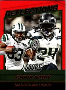 2016 Score Reflections Red #5 Chris Ivory/Marshawn Lynch - Imagen 1 de 2