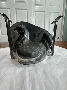 Vintage Chocolate, Cake, Ice Cream Mold. Easter Chicken Hen Tin Mold - Picture 1 of 10