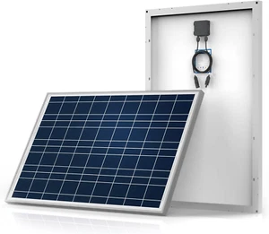 Solar Panel 100 Watt 12 Volt PV Module High-Efficiency Polycrystalline Power Cha - Picture 1 of 7