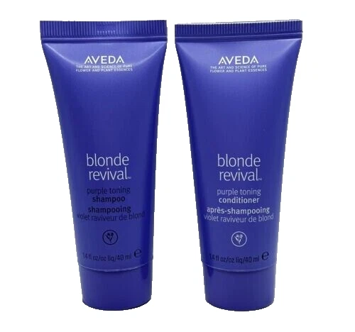 Aveda blonde revival purple toning Shampoo & Conditioner 1.4oz Each Travel Size - Image 1 of 1