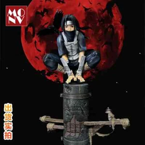 23 cm Anime Naruto Anbu Uchiha Itachi Tsukuyomi Sharingan hockende Figur PVC - Bild 1 von 24