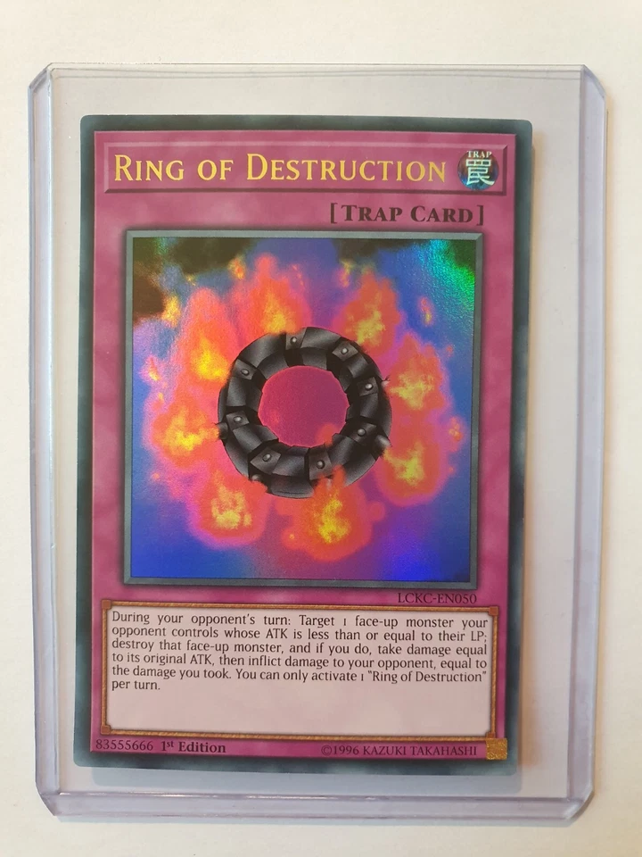 Ring Der Zerstörung LCKC-EN050 Ultra-Rare 1 Auflage YU-GI-OH Englisch Near Mint - Bild 1 von 1