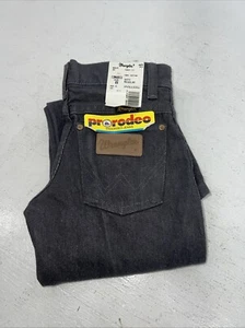 New Boys Grey Wrangler Cowboy Cut Pro Rodeo Denim Jeans. 8/24 B-26 - Picture 1 of 9