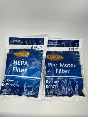 Dyson DC07 / DC14 Hepa Filter & Pre-motor EnviroCare F975 1 Filter NIB Sealed - Image 1 of 4
