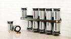 Zevro Zero Gravity Magnetic Spice Rack with 12 Canisters