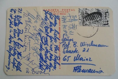 Judo-WM 1969 in Mexico-City Deutschland Mannschaft signiert  1538 - Bild 1 von 3