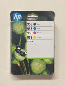 4 original HP Tintenpatronen 953 Black Cyan Magenta Yellow 04/2026 OVP Rechnung - Bild 1 von 1
