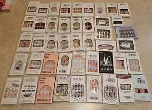 Lot of 45 Random Assortment lot of false fake nails sets - Picture 1 of 4