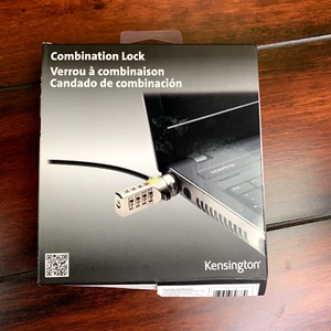 Kensington Combination Cable Lock For Laptops Sealed Box (Box Damage LOOK) - Picture 1 of 3