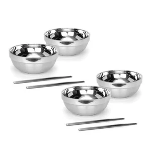 Vacuum Insulated Double Skin Stainless Steel Korean Traditional Noodles Bibimbap - Picture 1 of 4