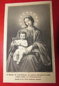 Heilige Madonna mit Kind St. Bonaventura Radierung Anfang 900 - Bild 1 von 2