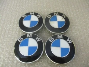 BMW genuine center cap used 4 pieces 1, 3, 5, 6, 7 series Z4 X5 X3 X1 installed - Picture 1 of 6