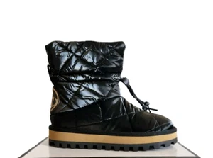 Guess Women's Leian 2 Black Cozy Logo Booties Shoes 9.5 M - Picture 1 of 8