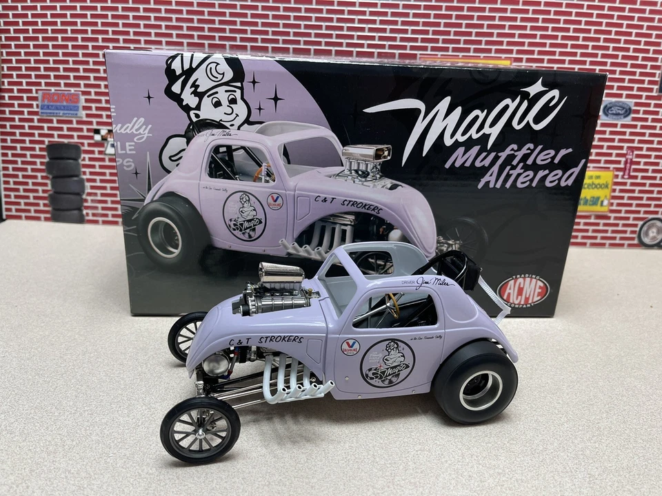 Silenciador 1/18 Acme GMP Fiat Magic alterado Jim millas A1800802 stock bajo Foto 1 de 4