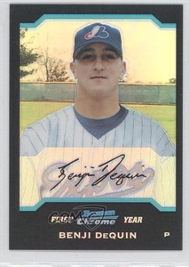 2004 Bowman Chrome First Year Refractor Benji Dequin #295 Rookie RC