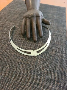 VINTAGE TAXCO STERLING SILVER 16 INCH CUT OUT MODERNIST CHOKER NECKLACE 925 - Picture 1 of 3