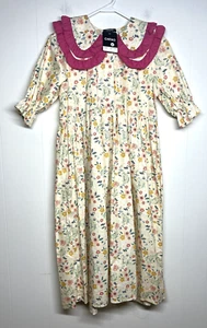 Chitao Floral Cottagecore Midi Dress Size Medium Short Sleeve Prairie Style New - Picture 1 of 10
