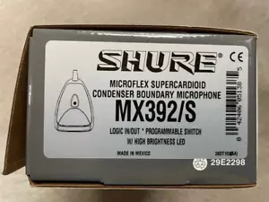 Shure MX392/S Microphono di confine supercardiodo microflex con controlli logici LED - Foto 1 di 8