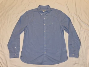 Camisa Outerknown Hombre Popelina Atlántica Abotonada, Azul Claro, Talla Grande - Imagen 1 de 10