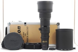 EXC NIKON for F mount Ai-s 500mm F4 P ED w/Case from JAPAN #1467