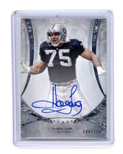 2013 Topps Five Star Signatures Howie Long On Card Auto /115 Raiders HOF