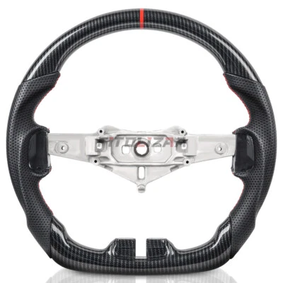 Hydro Dip Carbon Fiber Steering Wheel For Jeep Wrangler JK JKU Rubicon 2011-2017 - Image 1 of 4