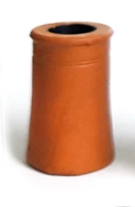 TD01 small round chimney pot 3d printed 1/24th scale model railway or doll house - Picture 1 of 3