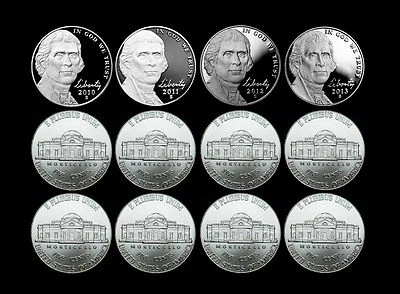 2010 2011 2012 2013 P+D+S Jefferson Nickel Mint Proof Set & PD from Bank Rolls - Image 1 of 3