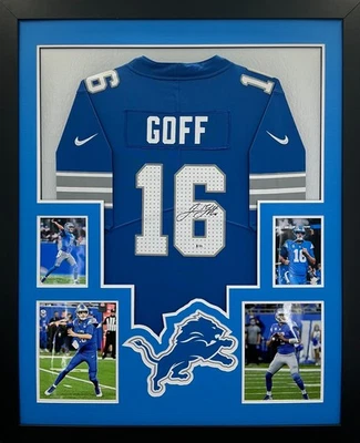 Auténtica camiseta autografiada firmada por Jared Goff de los Detroit Lions Beckett BAS Foto 1 de 4