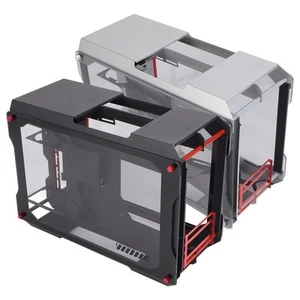 Motherboard Desktop Chassis Mini Fully Transparent Open Support MATX Motherbo FY - Afbeelding 1 van 29