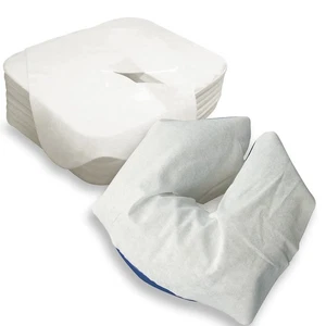100 DISPOSABLE FACE CUSHION COVERS-MASSAGE CRADLE PILLOW - FLAT HEADREST SHEET - Picture 1 of 1