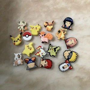 Pokemon and Naruto Croc Charms Jibbitz Lot - Picture 1 of 1