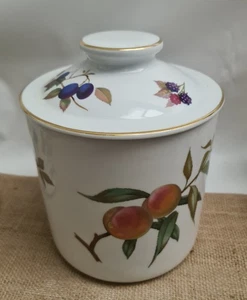 ROYAL WORCESTER EVESHAM GROSSE VORRATSDOSE MIT DECKEL 28cm HOCH 20cm DURCHMESSER - Bild 1 von 6