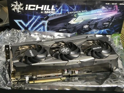 INNO3D ICHILL X4 GEFORCE RTX 3080 10GB Graphics Card. Parts or repair, faulty - Image 1 of 4