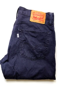 Levi's 511 Hombre Slim Fit Vaqueros Pantalón W32 L32 Azul Marino Elástico LEVH978 - Imagen 1 de 10
