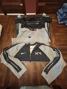 Nike Full Zip Kylian Mbappe Youth Hoodie XL, Sweatpants L and Shirt L SET - Picture 1 of 18