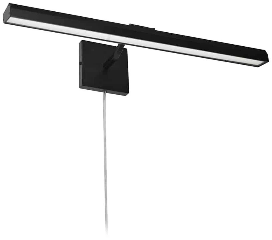 Luz LED enchufable negra mate de 24" de ancho Blix Foto 1 de 1