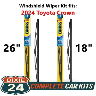 Rain-X Weatherbeater Windshield Wiper Kit fits: 2024 Toyota Crown (26" & 18") Foto 1 de 4