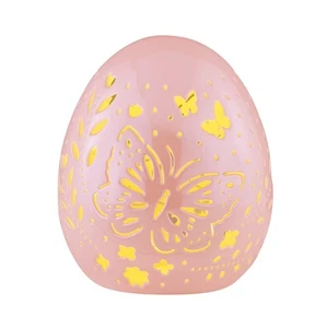 Huevo de Pascua de porcelana iridiscente recortado mariposa iluminado por LED - Imagen 1 de 2