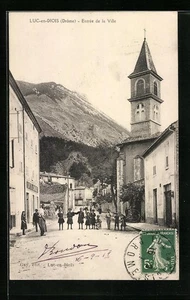 AK Luc-en-Diois, Eingang zur Villa 1913 - Bild 1 von 2