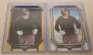 2x NICK KURTZ 2024 UD GOODWIN CHAMPIONS ROOKIE BLACK & GOLD SP/50 SKY RC/99 #P39 - Picture 1 of 6