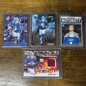 2025 Panini Football Jaxson Dart 4 Rookie Card Lot mit Patch New York Giants - Bild 1 von 11