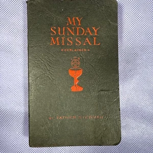MY SUNDAY MISSAL Father Stedman 1938-1942 Catholic Prayer Book N3 - Bild 1 von 4