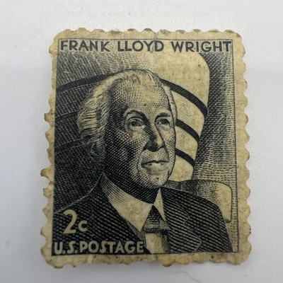 Frank Lloyd Wright 1965 2 Cent Stamp - Image 1 of 2