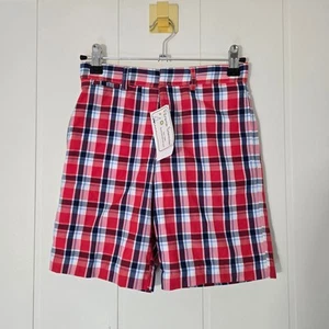 Florence Eisman NWT Plaid Shorts Lined Red White Blue Child Size 7 - Picture 1 of 10